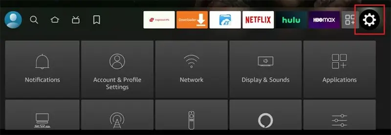 Configurações do Fire TV Stick