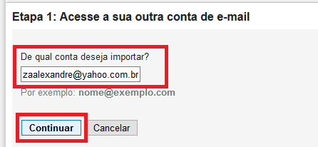 Trocar Email do Yahoo