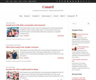Newbloggerthemes canard blogger template