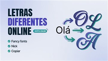 Letras Diferentes - Gerador de Fontes Para Instagram