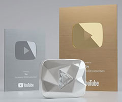 Novas Placas do Youtube: Veja os Prêmios para Criadores do YouTube