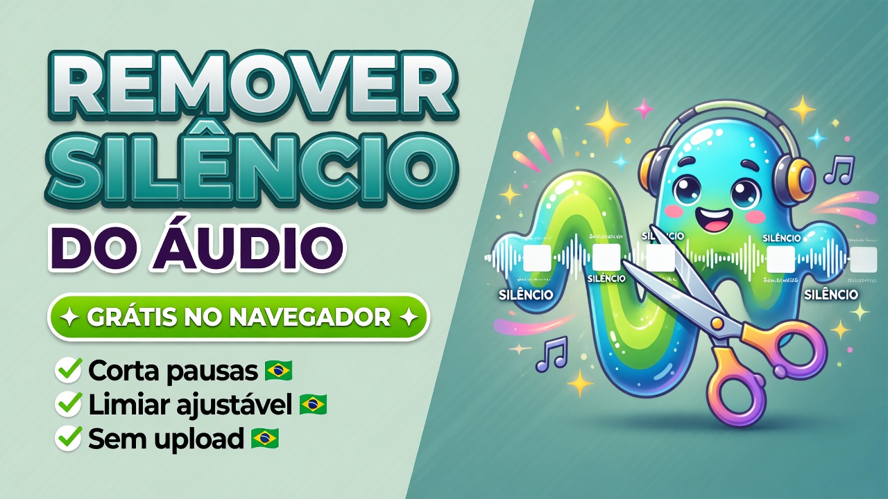 Remover Silêncio do Áudio Online - Cortar Pausas