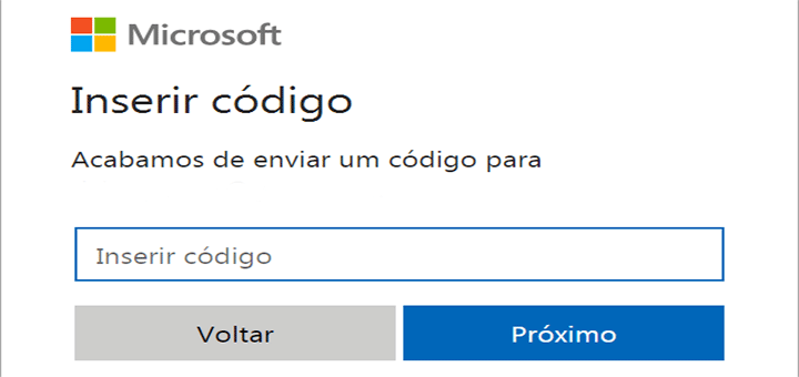 Validar conta Microsoft